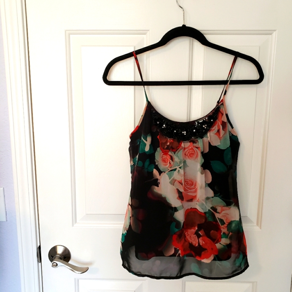 Roses elegant spaghetti strap tank